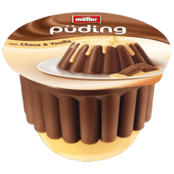 Puding MULLER čokolada vanila 450g