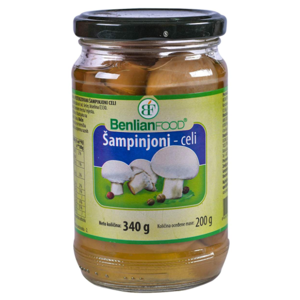 Šampinjoni BENLIAN celi 340g