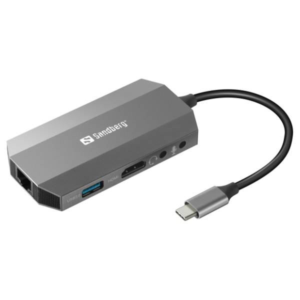 SANDBERG Docking station 6-in-1 Travel Dock (136-33)