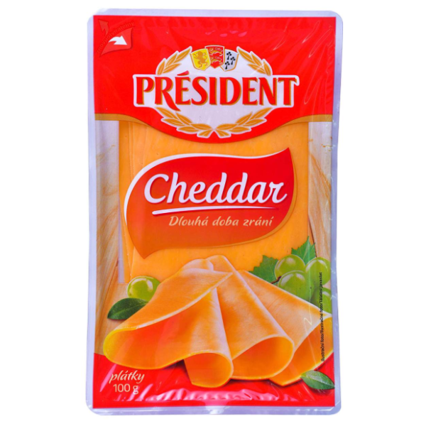 Sir PRESIDENT cheddar slajs 100g