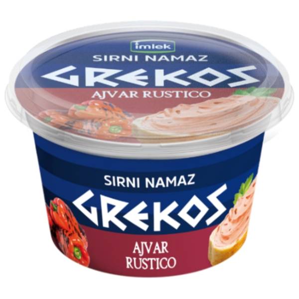 GREKOS ajvar rustico sirni namaz 200g
