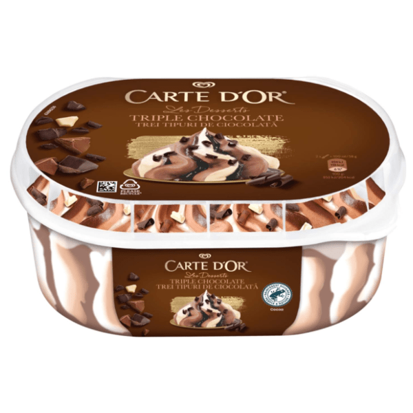 Sladoled CARTE D'OR triple chocolate 825ml