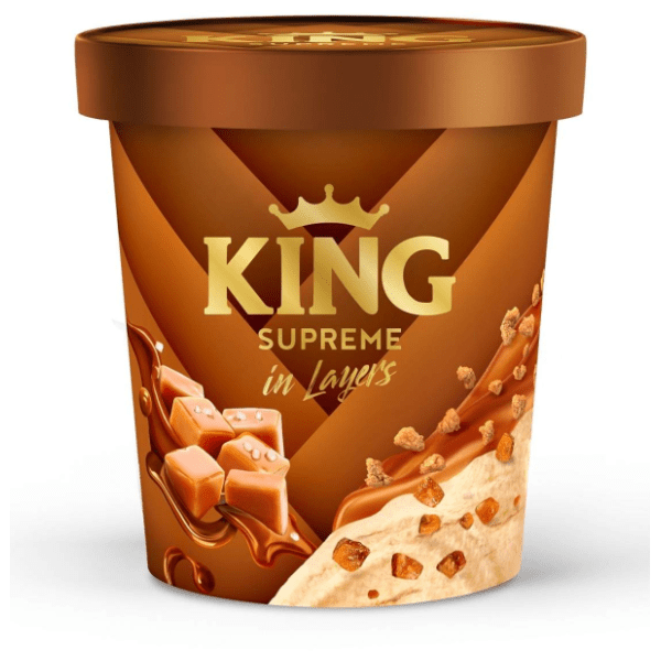 Sladoled FRIKOM King caramel čaša 450ml