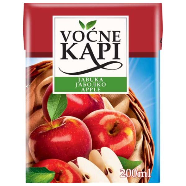 Sok VOĆNE KAPI jabuka 200ml