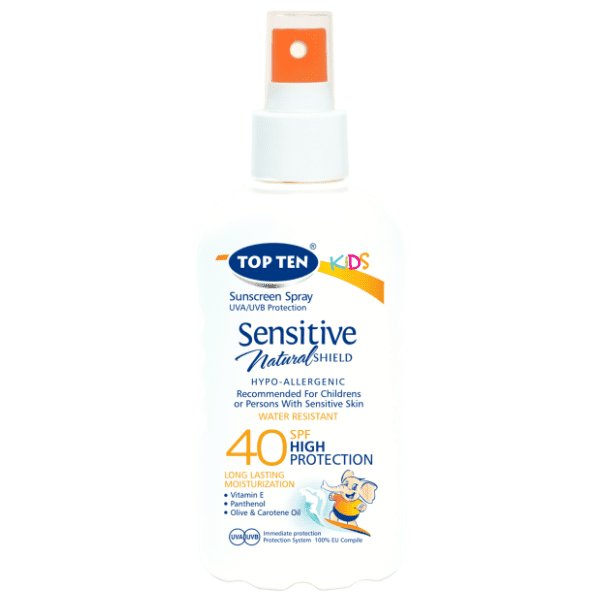 Sprej za sunčanje TOP TEN Kids senitive spf40 180ml
