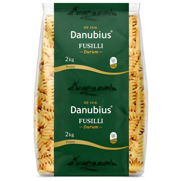 Testenina DANUBIUS fusilli 2kg
