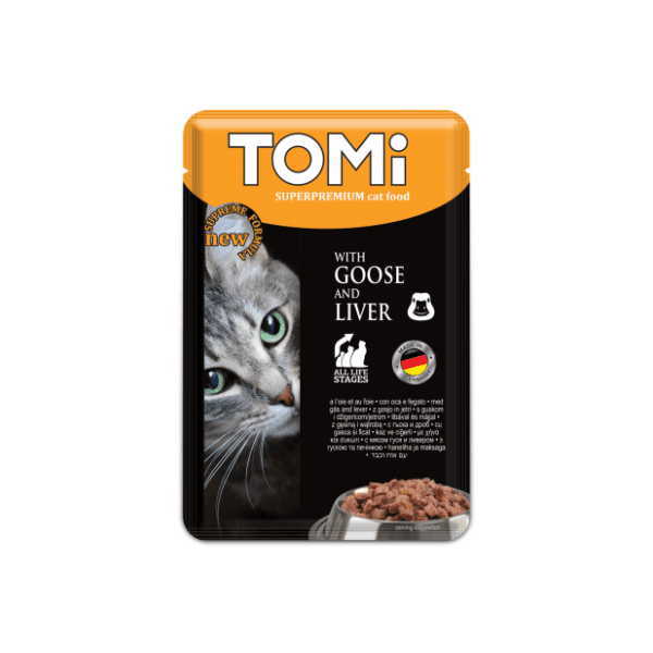 TOMI hrana za mačke guska i jetra 100g