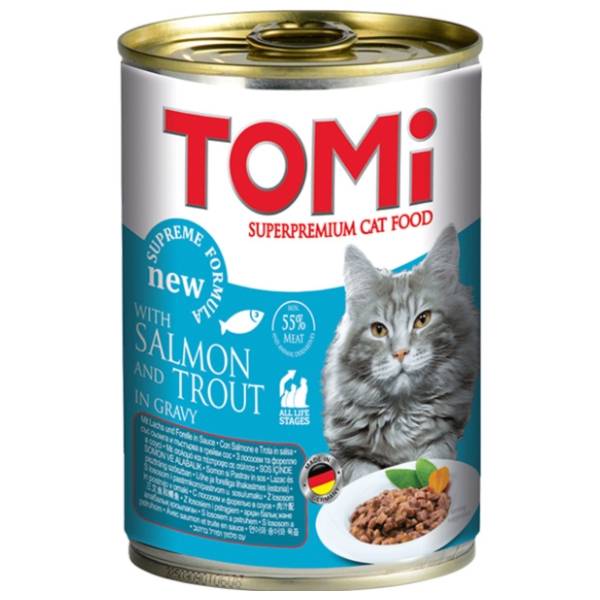 TOMI hrana za mačke losos i pastrmka 400g