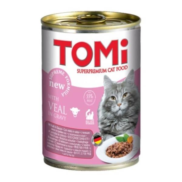 TOMI hrana za mačke teletina 400g