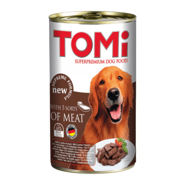 TOMI hrana za pse u konzervi 5 vrsta mesa 400g