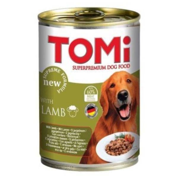 TOMI hrana za pse u konzervi jagnjetina 400g