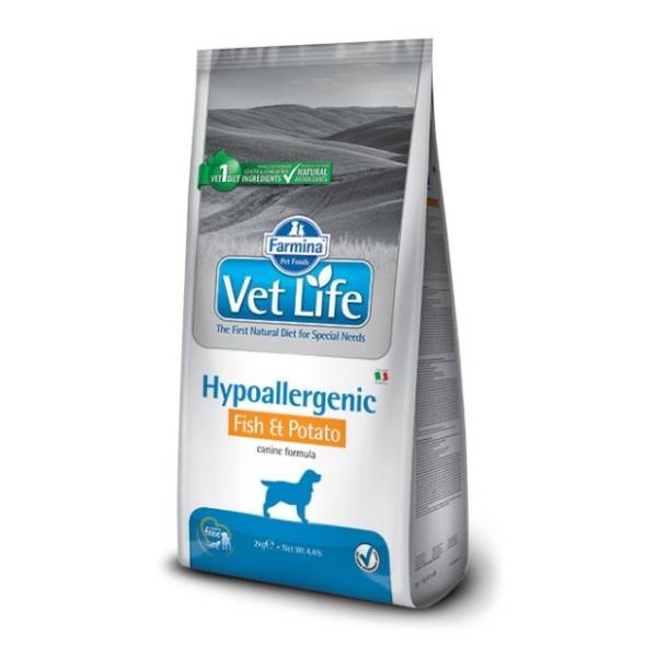 VET LIFE hypoallergenic fish and potato 2kg