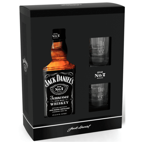 Viski JACK DANIEL'S 0,7l + 2 čaše
