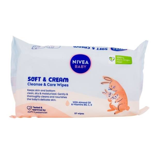 Vlažne maramice NIVEA Soft & cream 57kom