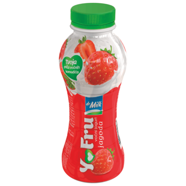 Voćni jogurt DR. MILK jagoda 330g