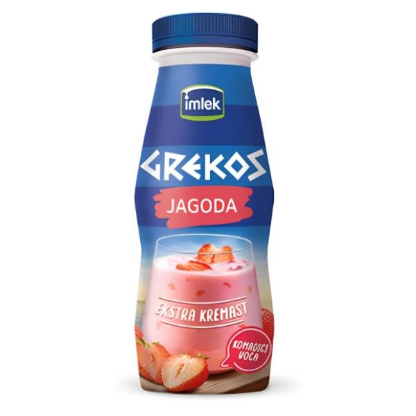 Voćni jogurt GREKOS jagoda ekstra kremast 250g