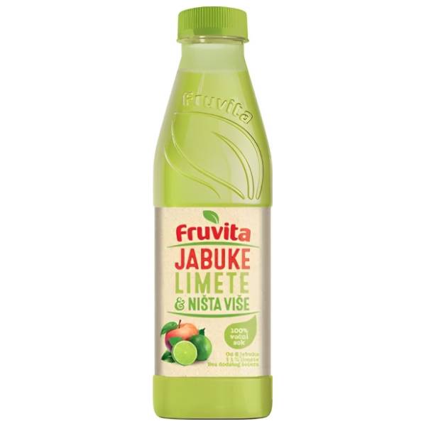 Voćni sok FRUVITA jabuka limeta i ništa više 330ml