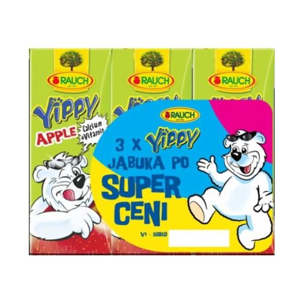 Voćni sok RAUCH Yippy jabuka 3x200ml
