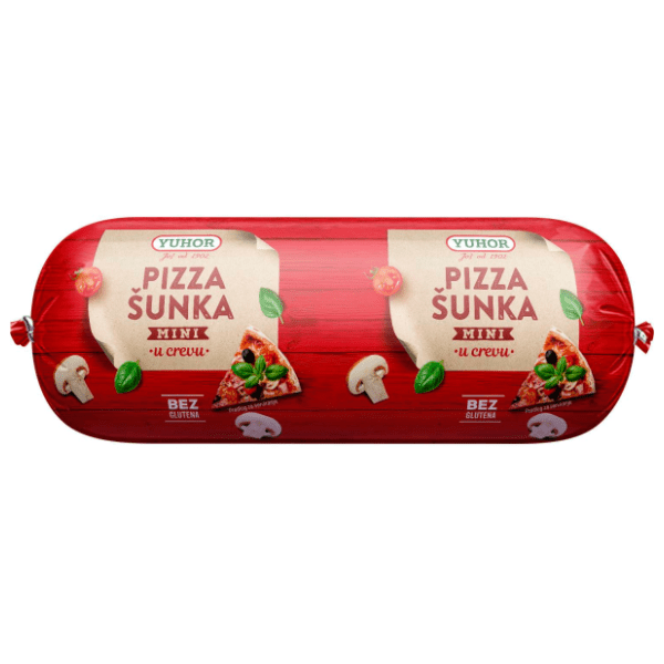 YUHOR pizza šunka mini 350g