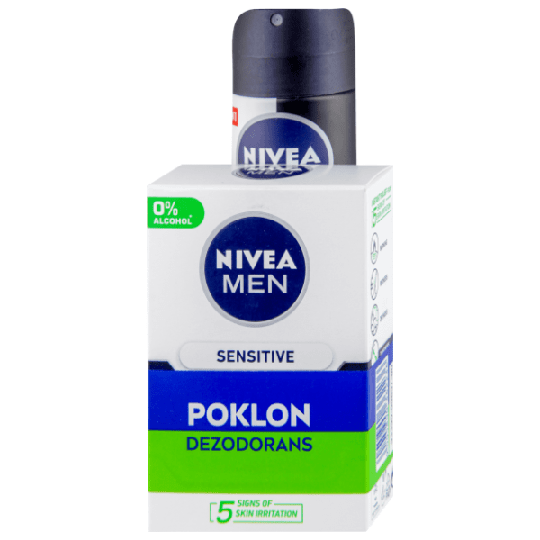 After shave NIVEA men 100ml + dezodorans NIVEA black&white 150ml gratis