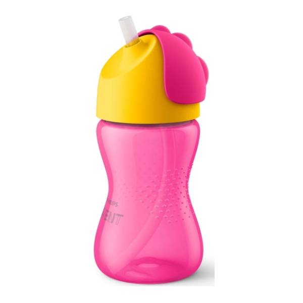AVENT magična šolja sa slamkom 300ml roze