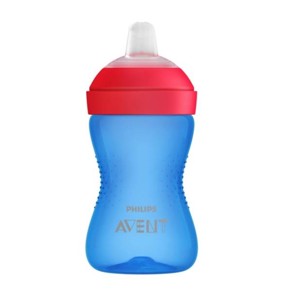 AVENT šolja sa mekanim kljunom 300ml plava