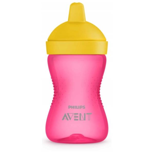 AVENT šolja sa tvrdim kljunom 300ml roze