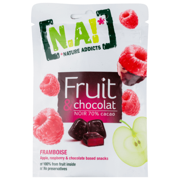 Bombone NATURE ADDICTS malina crna čokolada 35g