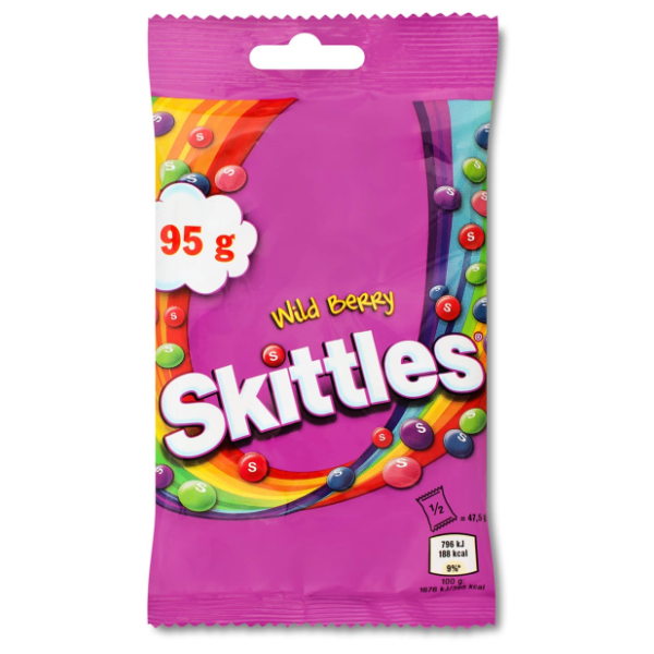 Bombone SKITTLES wild berry 95g