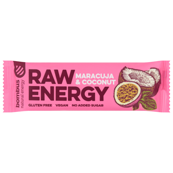 BOMBUS raw energy bar marakuja kokos 50g