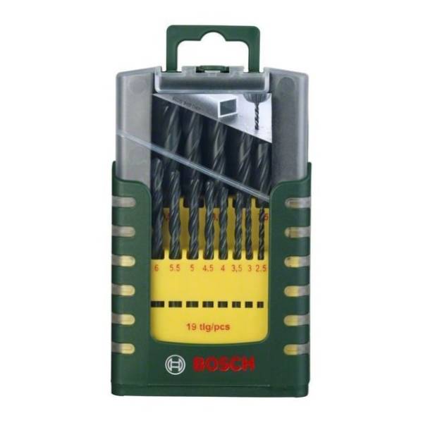 BOSCH 19-delni set HSS-R burgija za metal