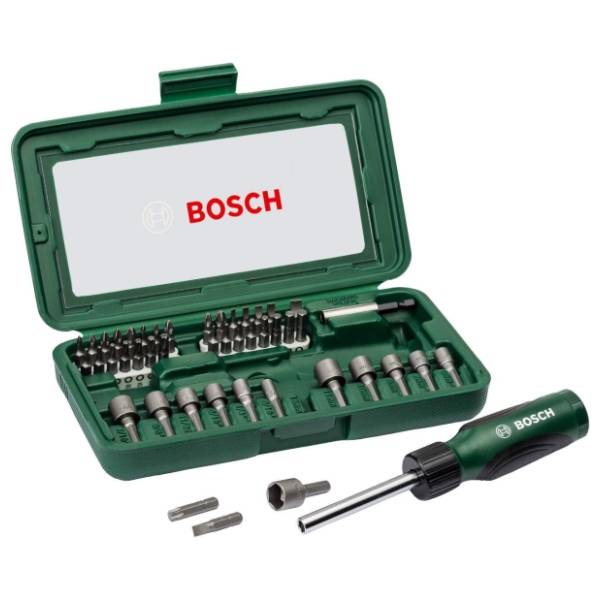 BOSCH 2607019504 46-delni set bitova sa ručnim zavrtačem