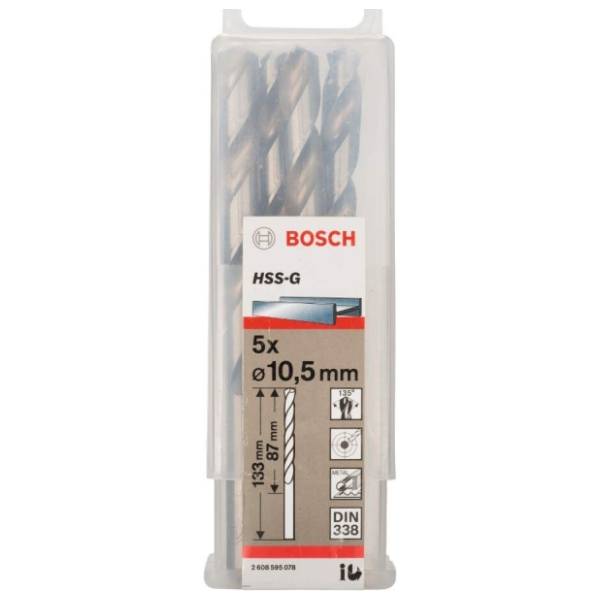 BOSCH HSS-G, DIN 338 10.5x87x133mm burgija za metal