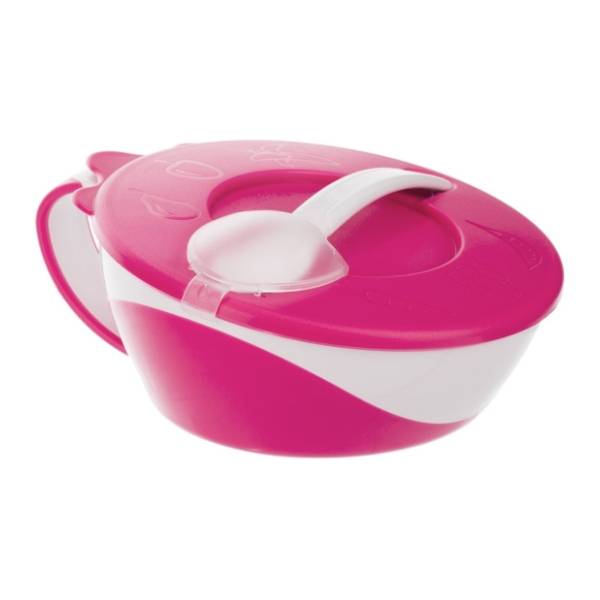CANPOL BABIES činija sa kašikom roze