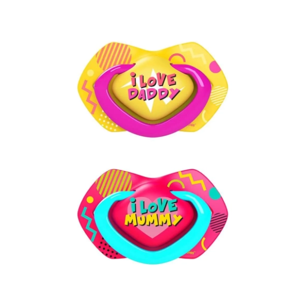 CANPOL BABIES duda Neon Love (6-18m) 2kom