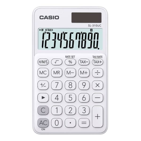CASIO džepni kalkulator SL 310 bela