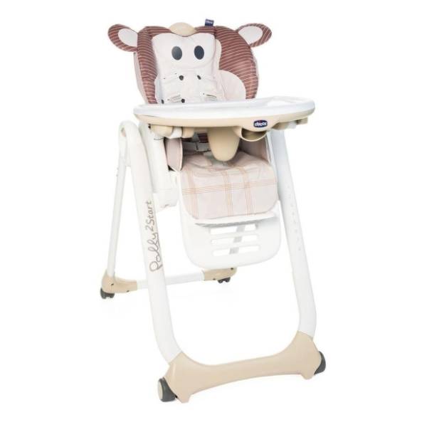 CHICCO hranilica za bebe Polly 2 start monkey bež