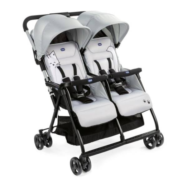 CHICCO kolica za blizance Ohlala Silver cat