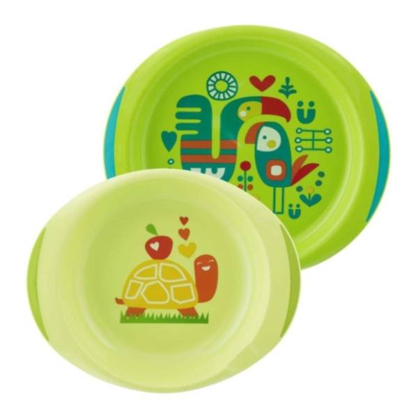 CHICCO Set tanjira za bebe zeleni