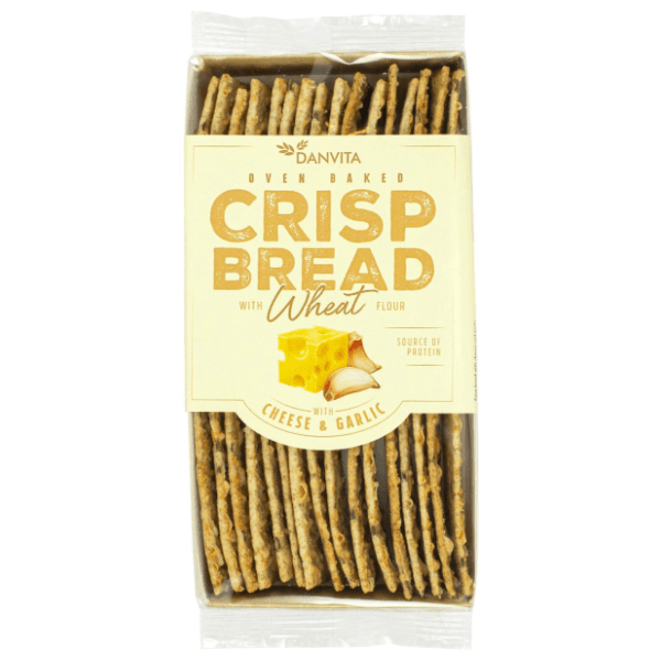 DANVITA Crisp bread hrskave pločice sir beli luk 130g