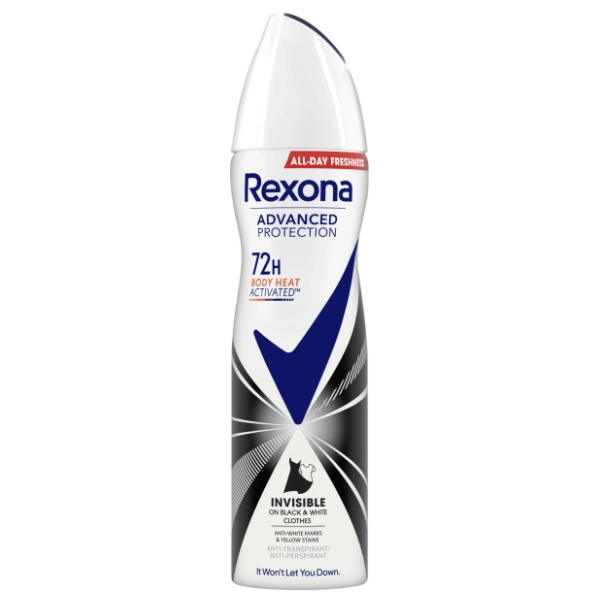 Dezodorans REXONA Advanced protection invisible B&W 150ml
