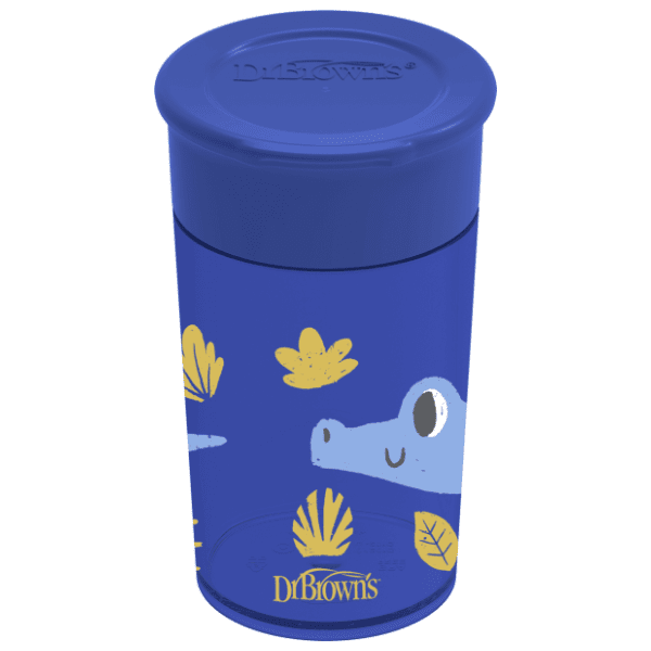 DR. BROWN'S No spill šolja 360 stepeni (9m+) plava 300ml