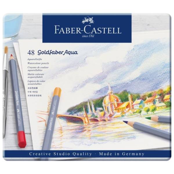 Drvene boje FABER CASTELL goldfaber aqua 48kom