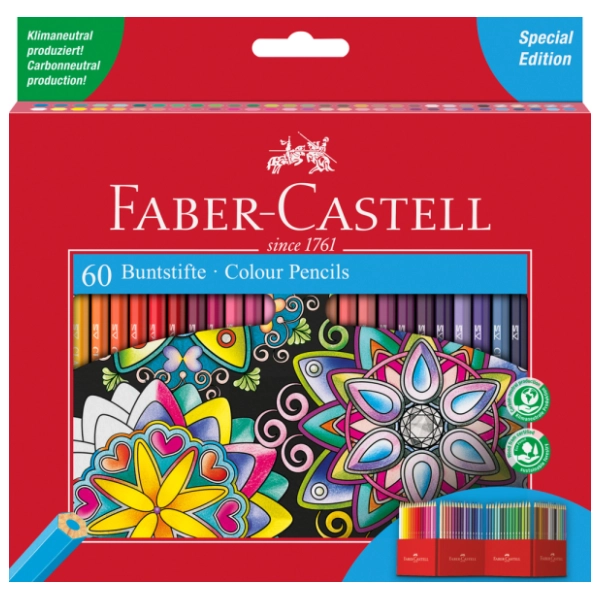 Drvene boje FABER CASTELL vitez set 60kom