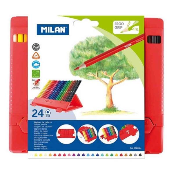 Drvene boje MILAN u PP kutiji 24kom