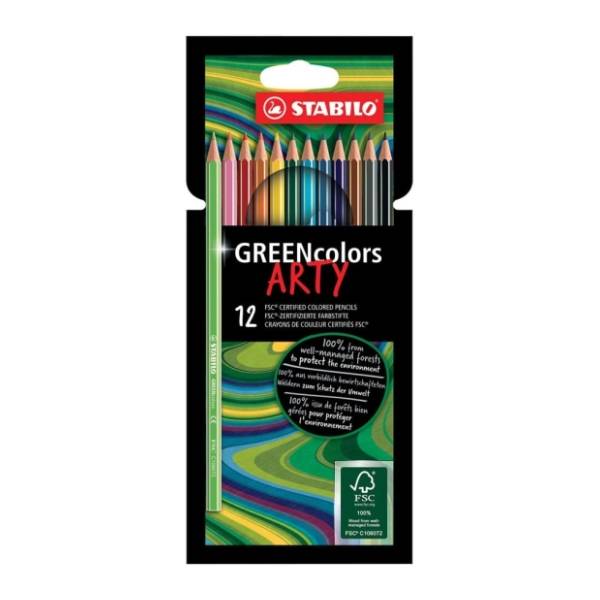 Drvene boje STABILO green arty set 12kom