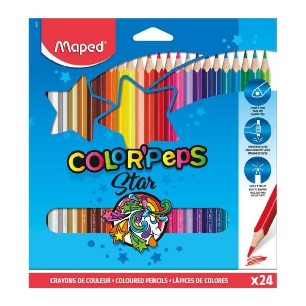Drvene bojice MAPED color peps 24kom