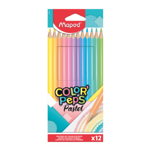 Drvene bojice MAPED color peps pastelne 12kom