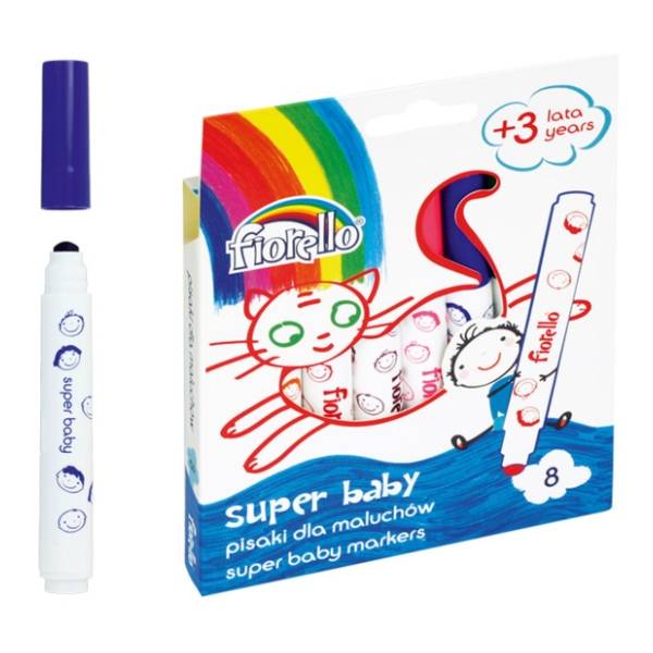 Flomasteri FIORELLO baby 8kom