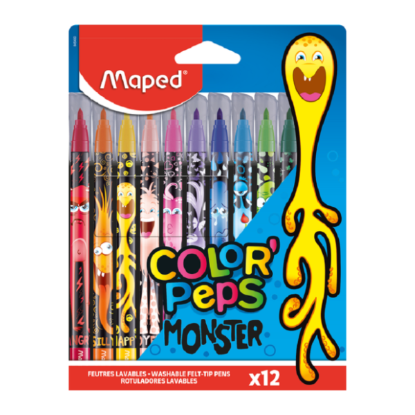 Flomasteri MAPED monster 12kom